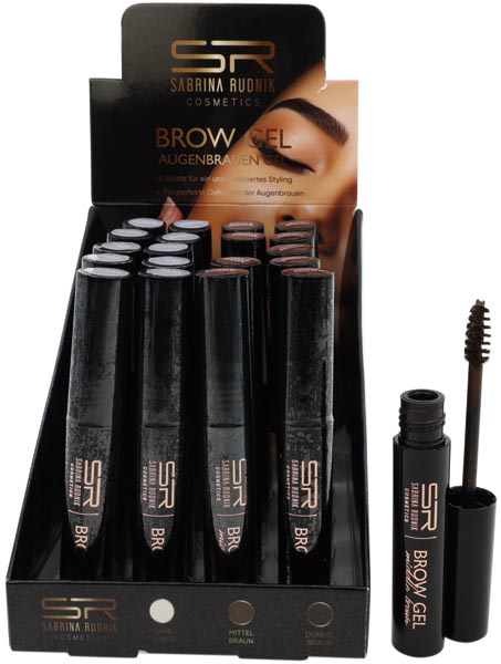 Kosm. Augenbrauen Gel 3fach sort. im Display