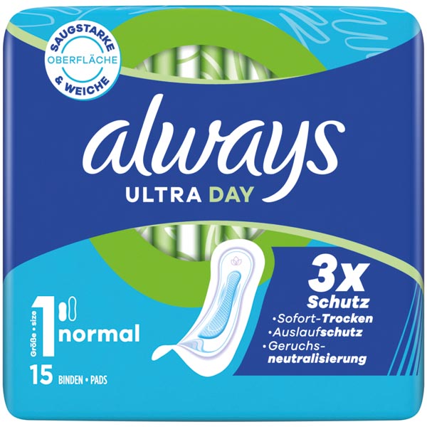 Always Ultra Dünne Binde Normal 15er