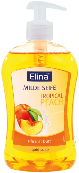 Seife flüssig Elina 500ml Pfirsich mit Spender
