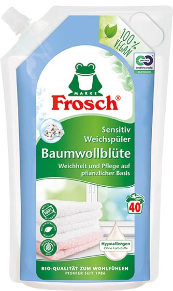 Frosch Baumwollblüten Weichspüler 1l 40WL